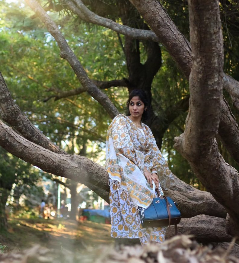 Standing in the tree's arms