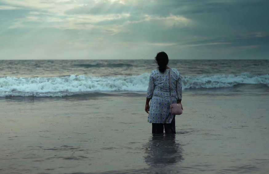 Walking into the sea