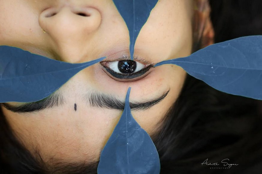 Leaf, eye, leaf